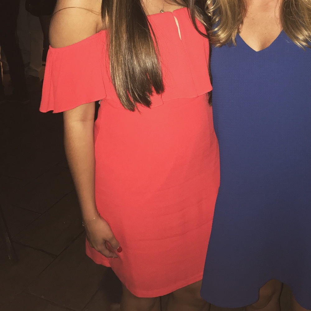 Red, cocktail dress